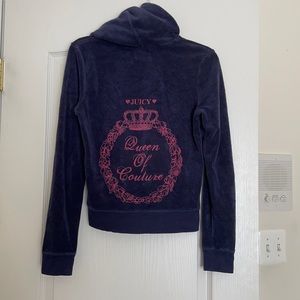 Juicy Couture hoodie size M navy blue